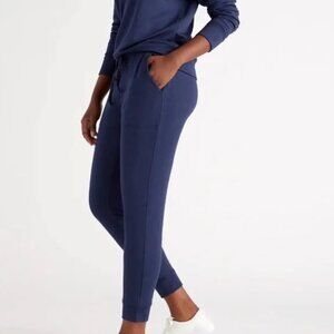 Quince SuperSoft Fleece Joggers (Navy) Tencel Modal Soft - Small